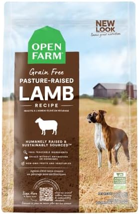  Open Farm Wild-Caught Salmon Grain-Free Dry Dog Food, Fresh Pacific Salmon Recipe With Non-GMO Superfoods And No Artificial Flavors Or Preservatives, 4 Lbs