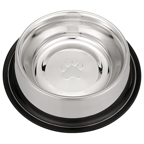  Neater Pet Brands - Stainless Steel No-Skid & Non-Tip Dog Bowl For Food Or Water (64 Oz, Stainless Steel)
