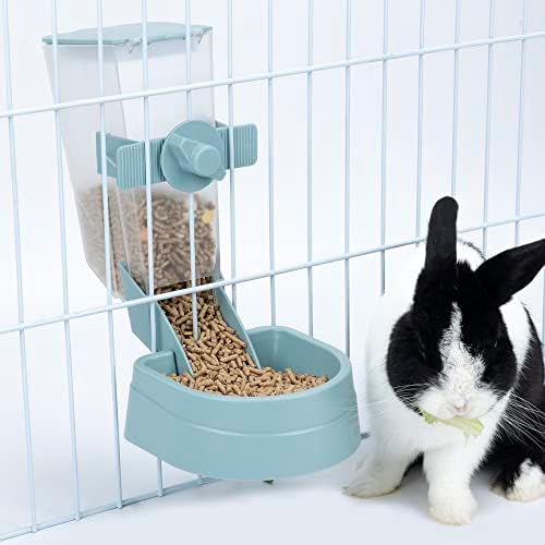  RUBYHOME Pets Food Hanging Bowl For Crates & Cages Hanging Pet Cage Feeder For Small Animals Cats Puppies Ferrets Rabbit Automatic Feeder