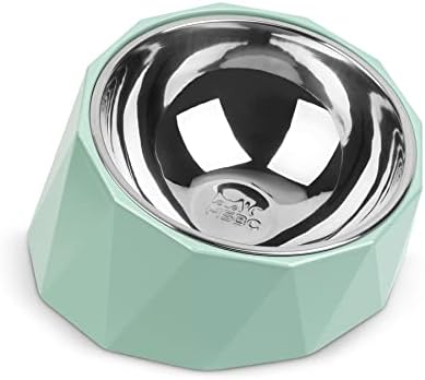  MSBC Elevated Dog Bowl For Medium Dogs, Tilted Dog Bowl Raised Dog Bowl With Detachable Melamine Stand For Medium Dogs, Non-Skid, Easier To Reach Food