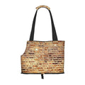  Mqgmz Industrial Brick Wall Background Print Pet Carrier Tote Bag With Pocket Safety - Amazing Design