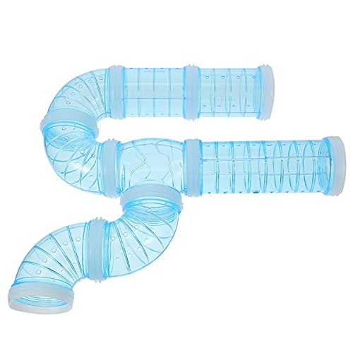  ULTECHNOVO 2 Sets Dwarf Pipes Hideout Bunny Rats Big - Module Plates Tube- Ferret External Wheel Playground Travel Sky Assembly Pet Animals- DIY Hamsters Tunnels Other Assorted