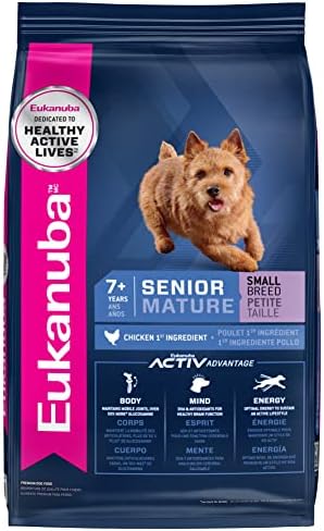  Eukanuba Senior Small Breed Dry Dog Food, 15 Lb
