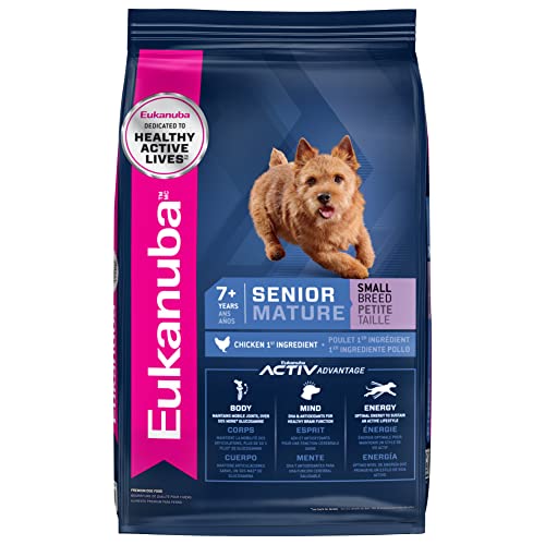  Eukanuba Senior Small Breed Dry Dog Food, 15 Lb