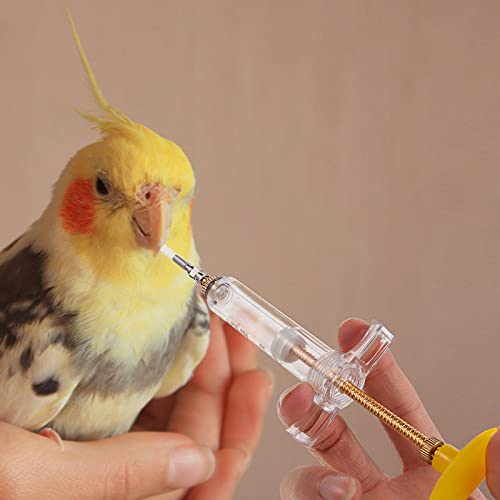  Puppy 1 Set Bird Feeding Syringe With Feeding Tube Baby Bird Liquid Food Feeding Tool Pet Bird Feeder