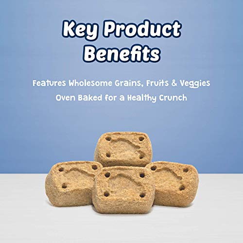  Blue Buffalo Health Bars Mini Natural Crunchy Dog Treats Biscuits, Apple & Yogurt 32-oz Box