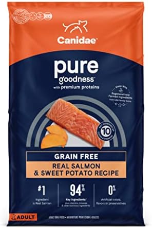  Canidae Pure Real Salmon & Sweet Potato Recipe Adult Dry Dog 4 LB