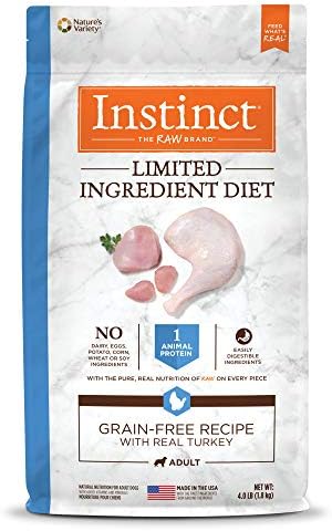  Instinct Limited Ingredient Diet Grain Free Recipe With Real Lamb Natural Dry Dog Food, 20 Lb. Bag