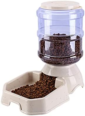  AYENCI Cat Automatic Water, 3.8L Dog Bowl Automatic Cat Feeder Large Capacity Pet Bowl Water Bottle For Cat Food Dish Water Dispenser Pet Feeding Supplies (Color : Green Food Feeder)