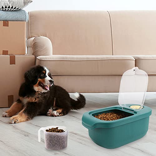  EOSVAROG Dog Food Storage Container - 10 Lb Plastic Dog, Cat And Other Pet Food Bin With Lids Airtight - Dry Rice, Flour, And Cereal Container With Cup - Cat Food Holder Storage