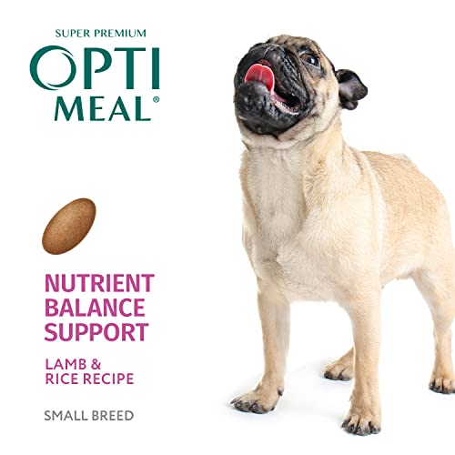  OPtimeal Small Breed Dog Food - Proudly Ukrainian - Nutrient Balance Dry Small Dog Food High-Protein To Support Healthy Digestion And Joint Health (3.3lbs, Lamb & Rice)