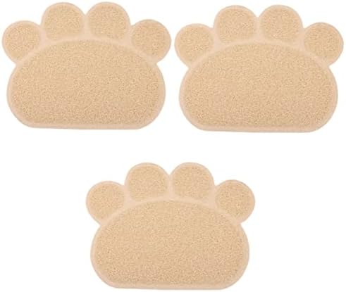  Litter Mat Bowl Shaped Accessory Water Puppies Tray Under Dogs Litter Use Feeding Non- Training Mat Kitten Place Food Daily Paw Indoor Cushion Home Cat For Pet Blanket Pad 4pcs And