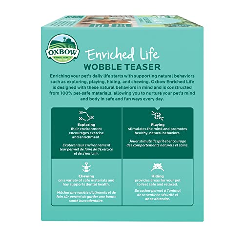  Oxbow Enriched Life Wobble Teaser Food & Treat Dispenser For Guinea Pig, Medium