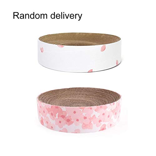  YangYan Cat Toy Large Bowl-Shaped Cat Bed Cat Sofa Customized Corrugated Paper Cat Scratch Board Pet Supplies (Color : A, Size : M)