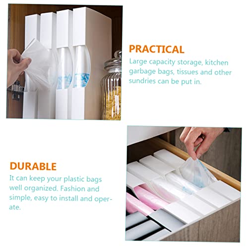  STOBAZA 2pcs Box Storage Bag Storage Box Plastic Organizer Box Plastic Bags For Food Plastic Garbage Bags Dog Poop Bag Holder Plastic Bag Holder Wall Poop Bags For Dogs Kitchen Supply