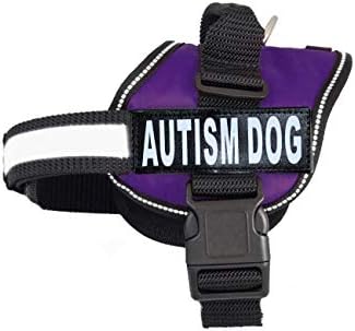 Autism Nylon Service Dog Vest Harness. Purchase Comes With 2 Reflective Autism Dog Removable Patches. Please Measure Your Dog Before Ordering
