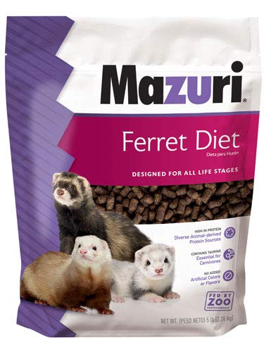  Mazuri | Nutritionally Complete Food For Ferrets| 5 Pound (5 Lb.) Bag