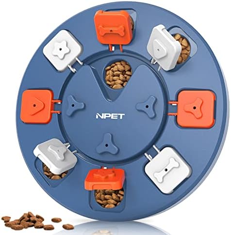  NPET Dog Puzzle Toy, Interactive Dog Toys For Small & Medium Dogs, Dog Enrichment Toys For Pet IQ Training & Mental Enrichment (Green, Level 1)