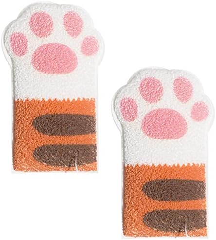  HEIMP 2pcs Multipurpose Scrubber Shaped Scrubbing Skin For Pet Paw Cleaners Shower Sponges Mesh Sponge Cute Foam Scrubbers Infant Newborn Food Loofha Soap Back Bowl Dog Kids Ball Loofah