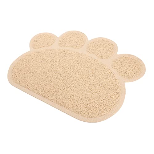  Litter Mat Bowl Shaped Accessory Water Puppies Tray Under Dogs Litter Use Feeding Non- Training Mat Kitten Place Food Daily Paw Indoor Cushion Home Cat For Pet Blanket Pad 4pcs And