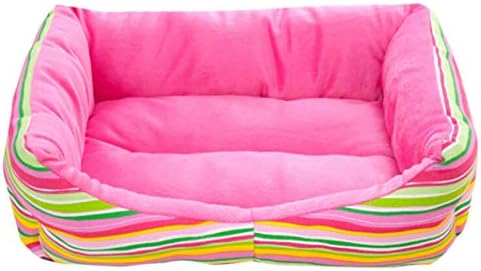  SENERY Winter Striped Beds For Large Dogs Washable Pet House Soft Warm Dog Mats Pad Merry Christmas Decor