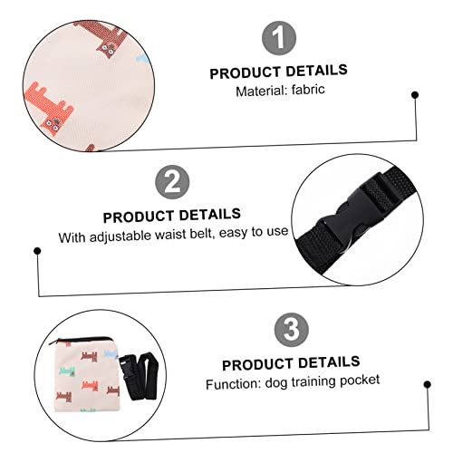  Mipcase 3pcs Dog Training Fanny Pack Tiny Dog Treats Food Snacks Training Dog Treats Dog Treat Bag Puppy Snacks Dog Treat Pouch Dog Food Carrier Pet Food Treat Pouch Pet Food Carrier Toy