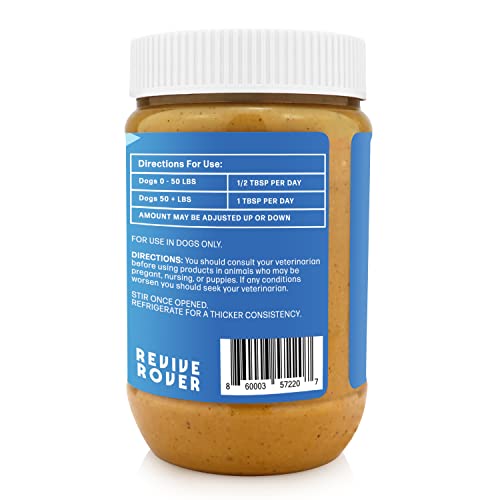 Bow-Wow Blueberry (probiotic + Prebiotic) + Cranberry Canine (Hip + Joint) BUDDY BUDDER, 100% Natural Dog Peanut Butter, Healthy Peanut Butter Supplements, Made In USA (17oz Jars)