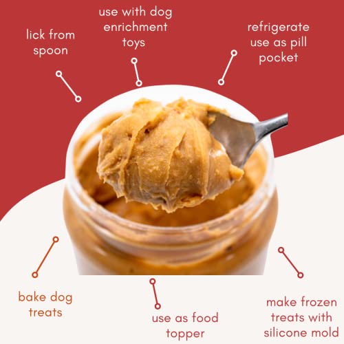  BUDDY BUDDER Bark Bistro Company, Begging Bacon, 100% Natural Dog Peanut Butter, Healthy Peanut Butter Dog Treats, Stuff In Toy, Dog Enrichment, Pill Pocket For Dogs, Made In USA, (17oz Jars)