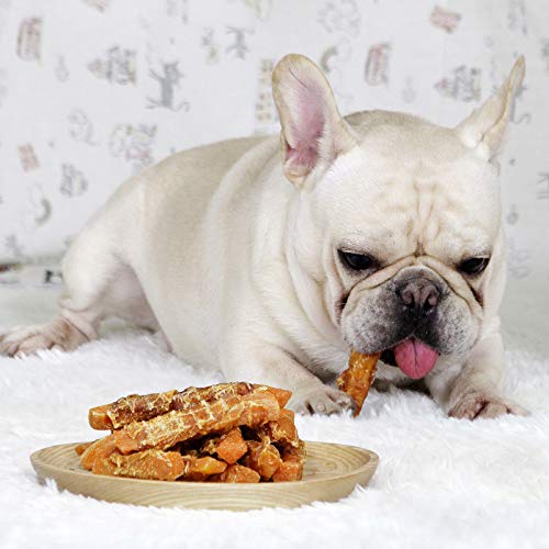  Jungle Calling Dog Treats, Skinless Chicken Wrapped Sweet Potato, Gluten And Grain Free, Chewy Dog Bites For Balanced Nutrition, 10.6 Oz