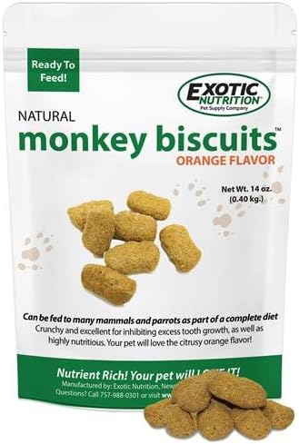  Monkey Biscuits (Standard, 9 Lb.) - Healthy & Crunchy Biscuit Treat For Prairie Dogs, Parrots, Squirrels, Sugar Gliders, Hamsters, Rats, Rodents, Amazons, Macaws, Cockatoos, Birds & Other Small Pets