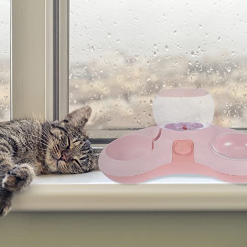  Hemobllo 1pc Cat Food Bowl Cat Food Water Bowl Automatic Cat Drinking Bowl Pet Supply