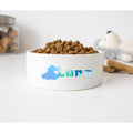 GENERIC Personalized Cloud Pet Food Bowl, Dog Name Bowl, Cat Name Bowl, Gift For Pets, Ceramic Pet Bowl