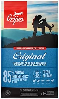  ORIJEN REGIONAL RED Dry Dog Food, Grain Free And Poultry Free Dog Food, Fresh Or Raw Ingredients, 23.5lb