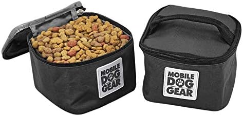  Mobile Dog Gear, Dine Away Replacement Dog Food And Treat Insulated Carriers For Travel, Small Dogs, 5 Cups Each, Set Of 2