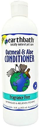  Earthbath Oatmeal & Aloe Conditioner, Vanilla & Almond, 16 Oz – Dog Conditioner For Allergies & Itching, Dry Skin – Made In USA