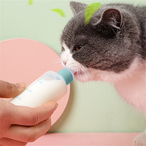  AACARB Cat Water Dispenser, Puppy Kitten Feeding Bottle Feeder 70ml Can Squeeze Liquid Milk Nursing Bottle For Dogs Puppies Rabbits Hamster (Color : Green)