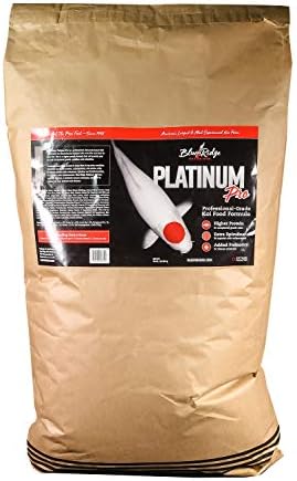  Blue Ridge Fish Food [4.5lb], Platinum Professional Formula 3/16" Floating Pellet, Koi And Goldfish