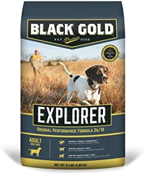  Black Gold Explorer Dry Dog Food For Adult Dogs, Original Performance 26/18 Formula, 50 Lb Bag