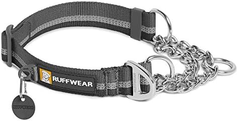  Ruffwear, Chain Reaction Dog Collar, Martingale Style For On-Leash Walking, Sunset, 14"-20"