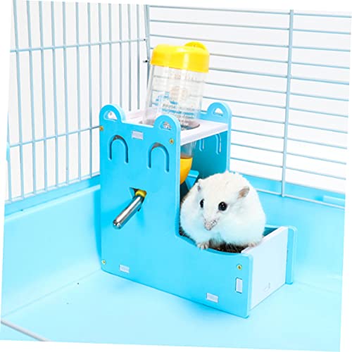  1 Set Water Chinchilla Gerbils Auto Bowl Cat Bottle Bird Small Automatic Waterer Mice Animals Dog For Food Wooden Rabbit Household Samll Parrots Animal Feeder Rat Pigeon Pet
