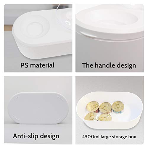  Cat Food Bowls 15° Tilted Elevated Dog Food Bowls With Stand, Double Raised Cat Water Bowl Cat Food Dish, Pet Food Feeder Watering Supplies With 4.5L Large Food Storage Container For Cats Small Dogs