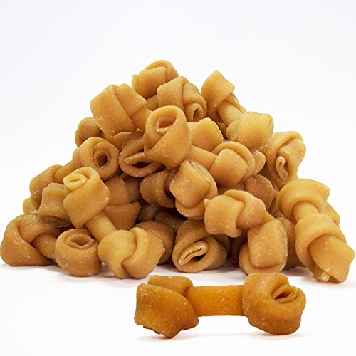  Himalayan Knotted Cheese Bone Bulk | Teenie | 2 Inches For Dogs 5-15 Lbs