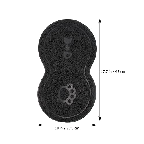  LUOZZY 2Pcs Peanut Shaped Litter Mats Cat Litter Mats Litter Trapping Mats For Pet Cat Dog Feeding Mats