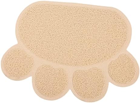  Litter Mat Bowl Shaped Accessory Water Puppies Tray Under Dogs Litter Use Feeding Non- Training Mat Kitten Place Food Daily Paw Indoor Cushion Home Cat For Pet Blanket Pad 4pcs And