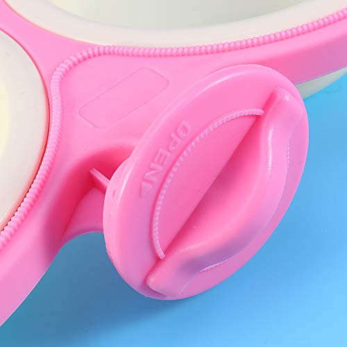  POPETPOP Dog Crate Feeder-Durable Pet Bowls Hanging Water Bowl For Dog Cage Cat Double Bowls Coop Cup Feeder-Pink