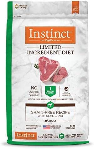  Instinct Limited Ingredient Diet Grain Free Recipe With Real Lamb Natural Dry Dog Food, 20 Lb. Bag