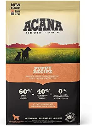  ACANA Wholesome Grains Dry Dog Food, Puppy Recipe, Real Chicken, Eggs And Turkey Dog Food Recipe, 11.5lb