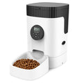  SHANDII Automatic Cat Feeder, 4L Programmable Pet Food Dispenser With Timer And Portion Control, 1-4 Meals Per Day, Button-Lock Lid With Desiccant Bag, 10s Voice Recorder