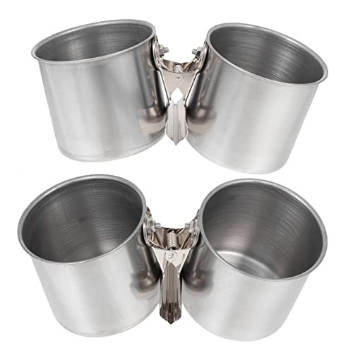  EVANEM 2pcs Feeder Tray Bird Feeder Outdoor Bird Feeder Toy Parrot Hamster Feeding Cups Ferret Water Bottle Water Bird Cup Parrot Feeder Birds Food Cup Pet Parrot Feeder To Feed Xuan Feng