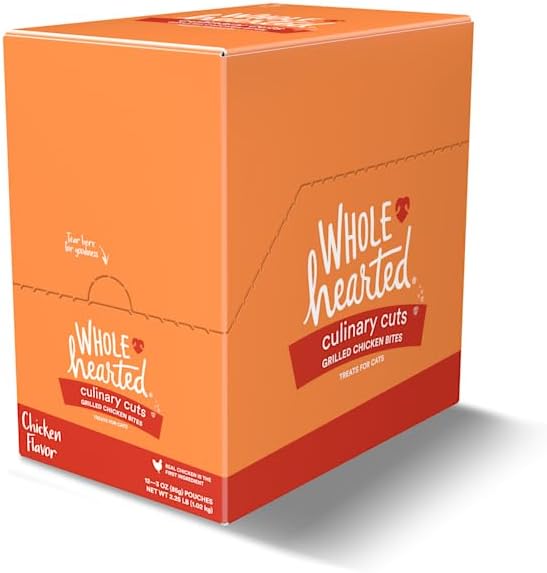  WholeHearted Culinary Cuts Grilled Chicken Bites Treat For Cats, 3 Oz., Case Of 12
